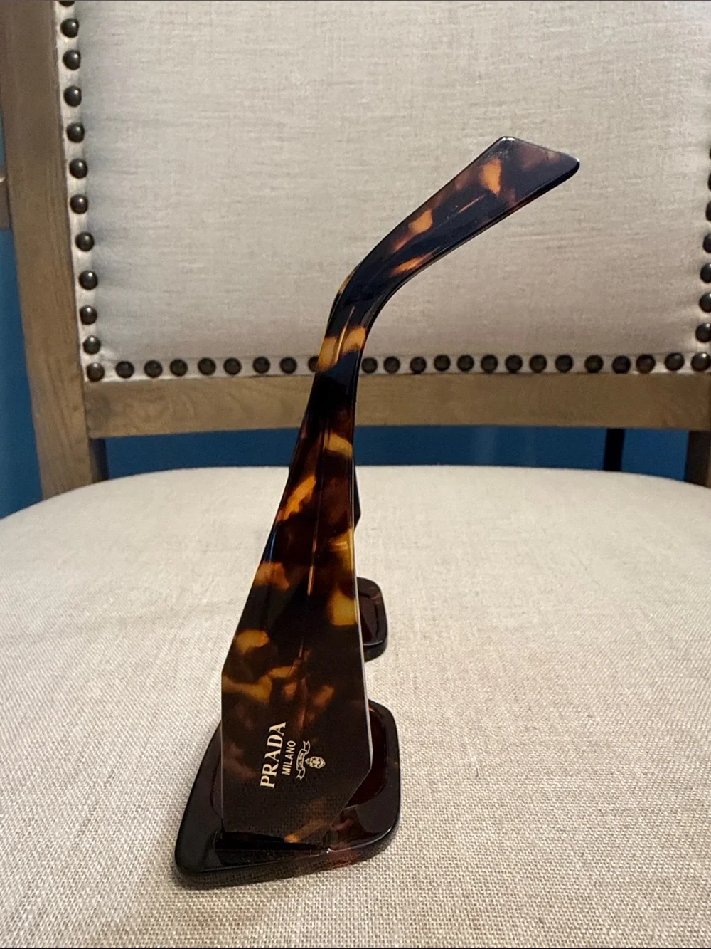Authentic Prada Tortoiseshell Square Sunglasses, also known as “Prada PR 17WS”